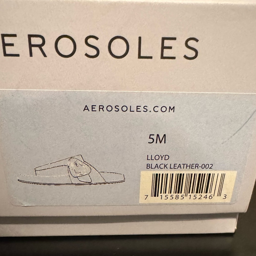 Aerosoles Black Sandals with Silver Buckle - Picture 11 of 11